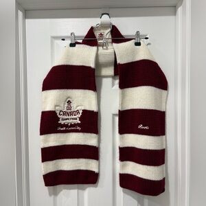 Roots team Canada, 2002 Salt Lake City Olympics Red and White Striped Scarf